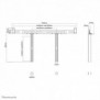 Neomounts AWL29-750BL1 Support pour vidéobarbarre de son VESA - max 10 kg - universel, Mur, 10 kg, 0 - 42 mm, Noir, Acier, 1044 mm