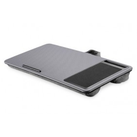 DIGITUS Notebook Desk station de travail pour ordinateur portable, Supports de Laptop, Gris, Coton, Plastique, 43,2 cm 17", 575 mm, 55 mm
