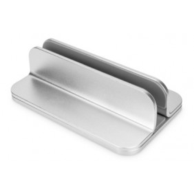 DIGITUS Support vertical pour ordinateur portable, Support pour ordinateur portable et tablette, Argent, Aluminium, 10 kg, 150 mm, 92 mm