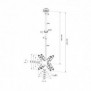 Neomounts FPMA-C340DBLACK Support de plafond pour écran de 32-75" - h106-156 cm, 100 x 100 mm, 400 x 400 mm, -10 - 0, -180 - 180, 6, Noir