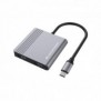Conceptronic DONN13G, Avec fil, USB 3.2 Gen 1 3.1 Gen 1 Type-C, 100 W, Gris, 5 Gbits, 4K Ultra HD