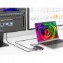 Conceptronic DONN14G, Avec fil, USB 3.2 Gen 1 3.1 Gen 1 Type-C, 100 W, 1000 Mbits, Gris, 5 Gbits