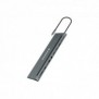 Conceptronic DONN17G, Avec fil, USB 3.2 Gen 1 3.1 Gen 1 Type-C, 100 W, 10,100,1000 Mbits, Gris, MicroSD , SD