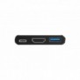 Conceptronic DONN18G, Avec fil, USB 3.2 Gen 1 3.1 Gen 1 Type-C, 100 W, Gris, 5 Gbits, 4K Ultra HD