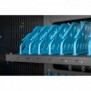 DIGITUS Armoire de charge mobile pour ordinateurs portables tablettes jusqu’à 15,6 pouces, synchronisation des données, UV-C, Classe mobile de charge et de gestion, Noir, Sol, 41,5 cm, 2 étagères, Acrylonitrile-Butadiène-Styrène , Aluminium, Acier