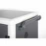 DIGITUS Armoire de charge mobile pour ordinateurs portables tablettes jusqu’à 15,6 pouces, synchronisation des données, UV-C, Classe mobile de charge et de gestion, Noir, Sol, 41,5 cm, 2 étagères, Acrylonitrile-Butadiène-Styrène , Aluminium, Acier
