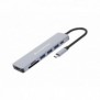 Conceptronic DONN19G, Avec fil, USB 3.2 Gen 1 3.1 Gen 1 Type-C, 100 W, Gris, MicroSD , SD, 5 Gbits