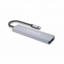 Conceptronic DONN19G, Avec fil, USB 3.2 Gen 1 3.1 Gen 1 Type-C, 100 W, Gris, MicroSD , SD, 5 Gbits