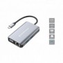 Conceptronic DONN21G, Avec fil, USB 3.2 Gen 1 3.1 Gen 1 Type-C, 100 W, 1000 Mbits, Gris, 4K Ultra HD