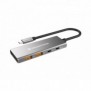 Conceptronic HUBBIES15G, USB 3.2 Gen 2 3.1 Gen 2 Type-C, USB 3.2 Gen 2 3.1 Gen 2 Type-A, USB 3.2 Gen 2 3.1 Gen 2 Type-C, 10000 Mbits, Gris, Aluminium, 100 W