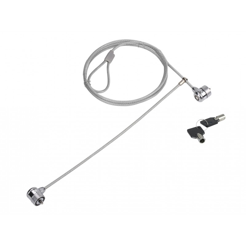Conceptronic CNBSLOCK15T, 1,5 m, 2 clés, Argent