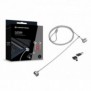 Conceptronic CNBSLOCK15T, 1,5 m, 2 clés, Argent
