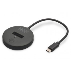 DIGITUS Station d'accueil M.2 NVMeSATA, SSD, Série ATA III, M.2, 4 To, USB 3.2 Gen 2 3.1 Gen 2 Type-C, Noir