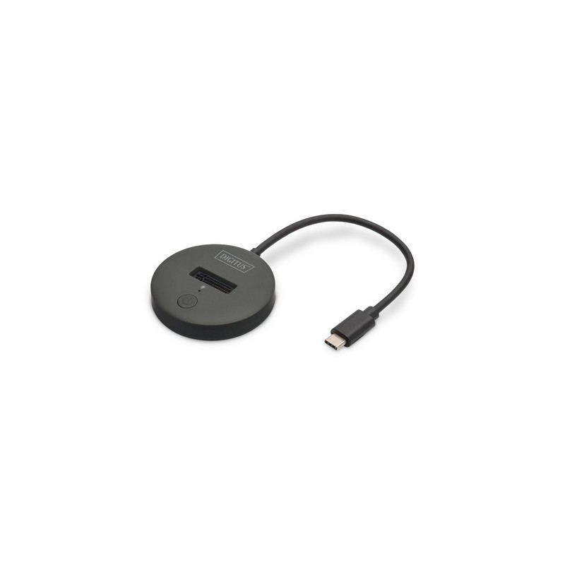 DIGITUS Station d'accueil M.2 NVMeSATA, SSD, Série ATA III, M.2, 4 To, USB 3.2 Gen 2 3.1 Gen 2 Type-C, Noir