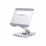 Conceptronic DONN26G, Support multimédia, Argent, Aluminium, Tablette, 100 W, MicroSD , SD, SDHC, SDXC