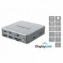 Conceptronic DONN25G, Avec fil, USB 3.2 Gen 2 3.1 Gen 2 Type-C, 100 W, 3,5 mm, 10,100,1000 Mbits, Argent