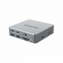Conceptronic DONN25G, Avec fil, USB 3.2 Gen 2 3.1 Gen 2 Type-C, 100 W, 3,5 mm, 10,100,1000 Mbits, Argent