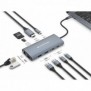 Conceptronic DONN06G, Avec fil, USB 3.2 Gen 1 3.1 Gen 1 Type-C, 100 W, 10,100,1000 Mbits, Gris, MicroSD , MicroSDHC, MicroSDXC, SD, SDHC, SDXC