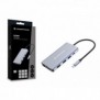 Conceptronic DONN20G, Avec fil, USB 3.2 Gen 1 3.1 Gen 1 Type-C, 100 W, 3,5 mm, 10,100,1000 Mbits, Gris