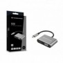Conceptronic DONN16G, Avec fil, USB 3.2 Gen 1 3.1 Gen 1 Type-C, 100 W, Noir, Argent, 4K Ultra HD, 4096 x 2160 pixels