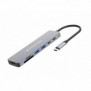 Conceptronic DONN28G, Avec fil, USB 3.2 Gen 1 3.1 Gen 1 Type-C, 100 W, Gris, MicroSD , MicroSDHC, MicroSDXC, SD, SDHC, SDXC, 4K Ultra HD