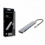 Conceptronic DONN28G, Avec fil, USB 3.2 Gen 1 3.1 Gen 1 Type-C, 100 W, Gris, MicroSD , MicroSDHC, MicroSDXC, SD, SDHC, SDXC, 4K Ultra HD