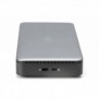 DIGITUS Station d'accueil USB-C, 11 ports, Avec fil, USB 3.2 Gen 2 3.1 Gen 2 Type-C, 1.42.2, 10,100,1000 Mbits, Noir, Gris, MicroSD , SD