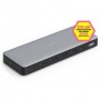 DIGITUS Station d'accueil USB-C, 13 ports, Avec fil, USB 3.2 Gen 2 3.1 Gen 2 Type-C, 1.42.2, 10,100,1000 Mbits, Noir, Gris, 10 Gbits