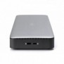 DIGITUS Station d'accueil USB-C, 13 ports, Avec fil, USB 3.2 Gen 2 3.1 Gen 2 Type-C, 1.42.2, 10,100,1000 Mbits, Noir, Gris, 10 Gbits