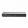 DIGITUS Station d'accueil USB-C, 13 ports, Avec fil, USB 3.2 Gen 2 3.1 Gen 2 Type-C, 1.42.2, 10,100,1000 Mbits, Noir, Gris, 10 Gbits