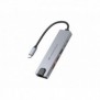 Conceptronic DONN29G, Avec fil, USB 3.2 Gen 2 3.1 Gen 2 Type-C, 140 W, 10,100,1000 Mbits, IEEE 802.3ab, Gris