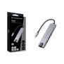 Conceptronic DONN29G, Avec fil, USB 3.2 Gen 2 3.1 Gen 2 Type-C, 140 W, 10,100,1000 Mbits, IEEE 802.3ab, Gris