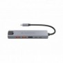 Conceptronic DONN29G, Avec fil, USB 3.2 Gen 2 3.1 Gen 2 Type-C, 140 W, 10,100,1000 Mbits, IEEE 802.3ab, Gris