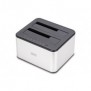 DIGITUS Station d'accueil USB 3.0 Dual SATA HDD 2,5" 3,5, HDD, SSD, SATA, Série ATA II, Série ATA III, 2.5,3.5", USB 3.2 Gen 1 3.1 Gen 1 Type-B, Noir, Blanc, 6 Gbits