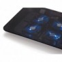 Conceptronic Support de refroidissement de portable à 4 ventilateurs, 39,6 cm 15.6", 4 pièce, 8 cm, Noir, Aluminium, USB