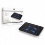 Conceptronic Support de refroidissement de portable à 4 ventilateurs, 39,6 cm 15.6", 4 pièce, 8 cm, Noir, Aluminium, USB