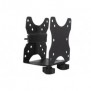 DIGITUS Support pour mini PC de bureau multifonctions, Pince, 5 kg, 75 x 75 mm, 100 x 100 mm, Noir