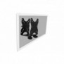 DIGITUS Support pour mini PC de bureau multifonctions, Pince, 5 kg, 75 x 75 mm, 100 x 100 mm, Noir