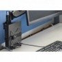 DIGITUS Support pour mini PC de bureau multifonctions, Pince, 5 kg, 75 x 75 mm, 100 x 100 mm, Noir