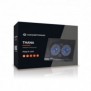 Conceptronic THANA02B, 43,2 cm 17", 2 pièce, 12,5 cm, 1000 trmin, Noir, Fer, Plastique
