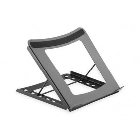 DIGITUS Support d’ordinateur portable, Supports de Laptop, Noir, Métal, 25,4 cm 10", 38,1 cm 15", 254 - 381 mm 10 - 15