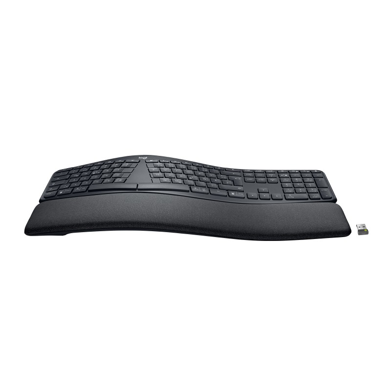 Logitech 920-010345, Taille réelle 100 %, Sans fil, Bluetooth, Contacteur de touche semi-mécanique, QWERTZ, Graphite