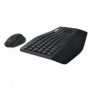 Logitech 920-008221, Taille réelle 100 %, Sans fil, RF sans fil + Bluetooth, QWERTZ, Noir, Souris incluse