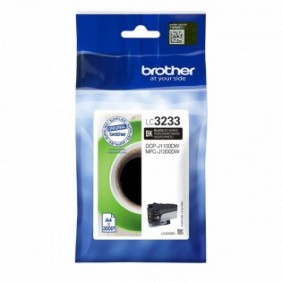 Brother LC3233BK - Cartouche d'encre originale – Noir, Rendement standard, Noir, Encre à pigments, 1 pièce, 3000 pages, Paquet unique