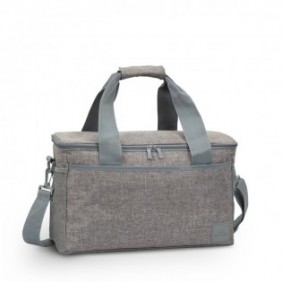 rivacase 5726, Sac thermique, 23 L, Gris, Tissu, Polyester, Poly-acétate de vinyle , Poly-acétate de vinyle , 430 mm