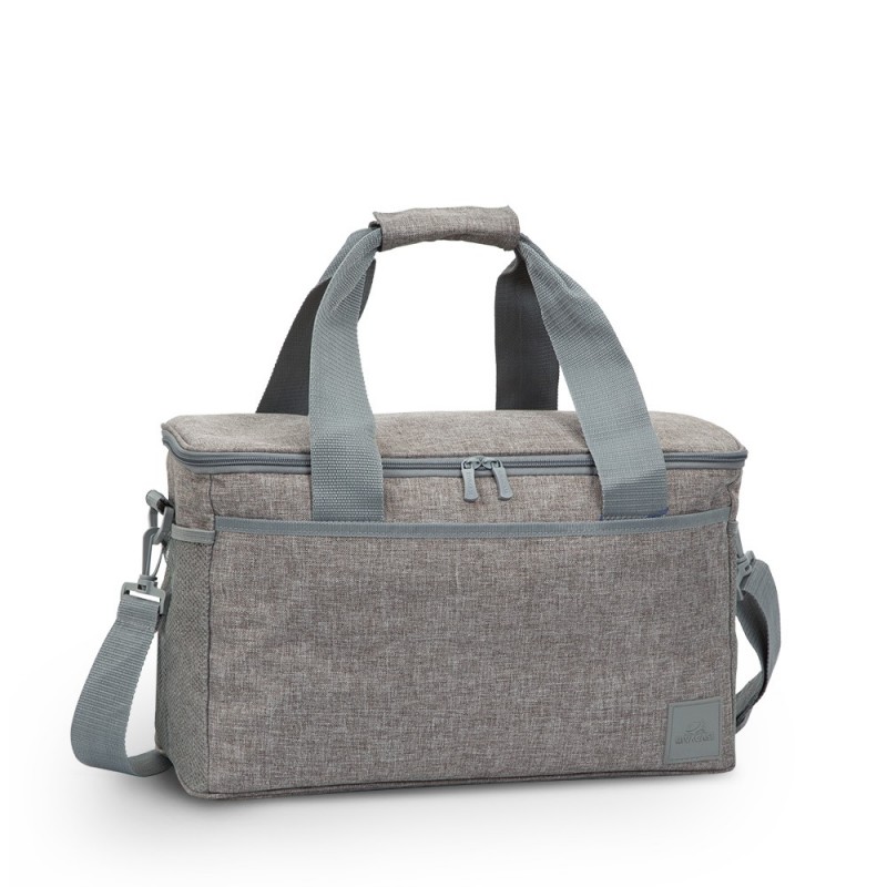 rivacase 5726, Sac thermique, 23 L, Gris, Tissu, Polyester, Poly-acétate de vinyle , Poly-acétate de vinyle , 430 mm