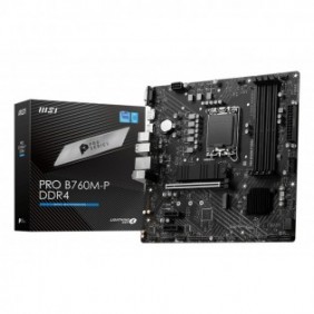 MSI PRO B760M-P DDR4, Intel, LGA 1700, Intel® Celeron®, Intel® Pentium® Gold, LGA 1700, DDR4-SDRAM, 128 Go