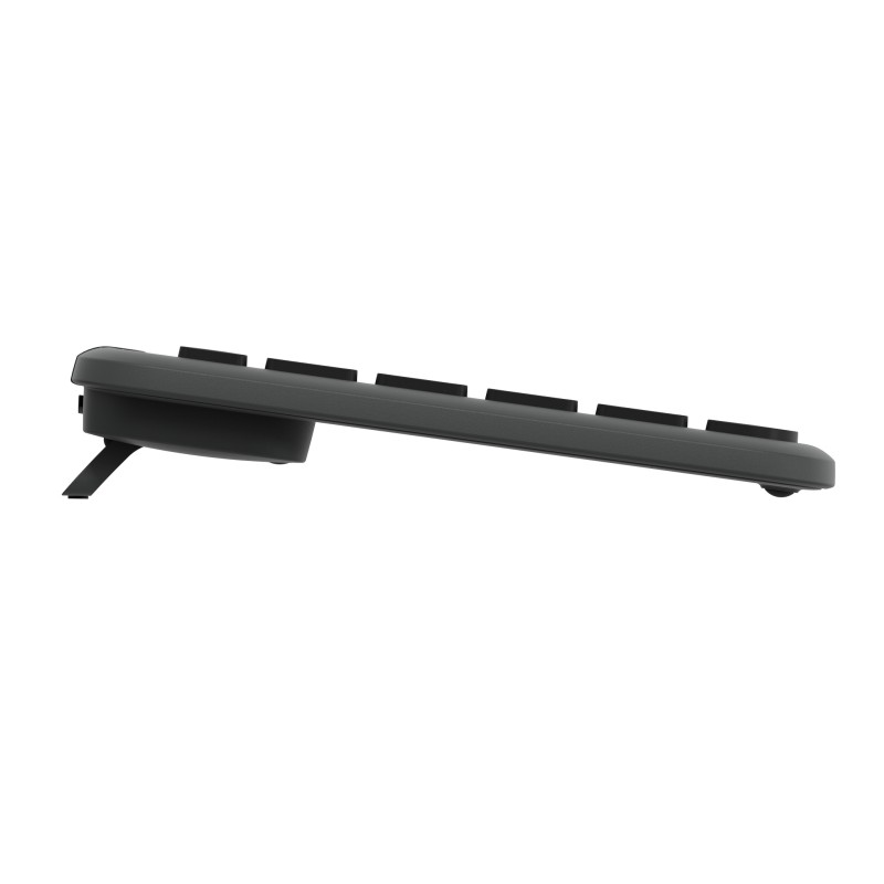 Logitech Signature Slim K950, Taille réelle 100 %, Sans fil, RF sans fil + Bluetooth, Commutateur de touche « ciseaux », QWERTZ, Graphite