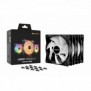 Be Quiet! Light Wings LX 120 mm PWM | Ventilateur PC ARGB, Pack de 3, Ventilateur, 12 cm, 1600 trmin, 87,5 m³h, Noir