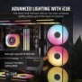 Corsair iCUE LINK LX120-R RGB, Ventilateur, 12 cm, 2400 trmin, Noir
